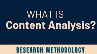 Content Analysis in Research  Method Types Pros amp Cons [upl. by Akerue]