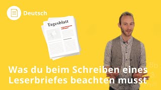 Schreiben eines Leserbriefes Darauf kommt es an – Deutsch  Duden Learnattack [upl. by Llezo]