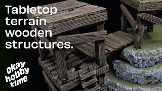 Wood wargaming terrain structures for Warhammer DampD and more [upl. by Ahseenak437]