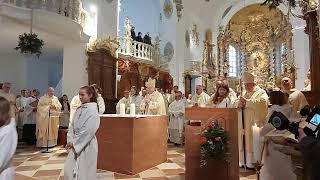 Hl Messe zur Abtsbenediktion von P PetrusAdrian in der Klosterkirche Windberg am 13012024 [upl. by Ellebyam]