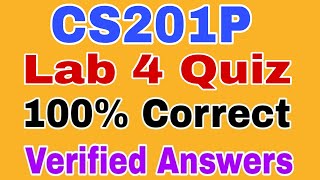 Cs201P Lab 4 Quiz 2023  Cs201p Lab 4 quiz Fall 2023 [upl. by Ahsienyt]