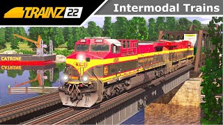 Trainz 2022  Intermodal Trains [upl. by Addie189]