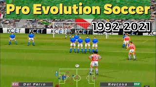 Pro Evolution Soccer PES  Evolución desde 1992 2021 proevolutionsoccer eFootball2025 [upl. by Derek196]