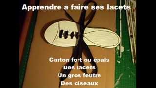 Comment apprendre a faire ses lacets en jouant [upl. by Kalinda]