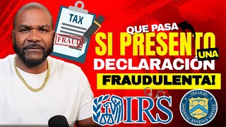 AUDITORIAS Que pasa si presento una Declaración Fraudulent [upl. by Gilles]