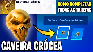 COMO COMPLETAR TODAS AS TAREFAS CAVEIRA CRÓCEA  Fortnite [upl. by Greer841]