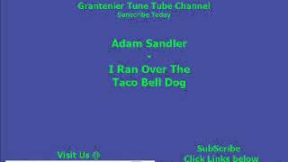 Adam Sandler  I Ran Over The Taco Bell Dog [upl. by Brianna]