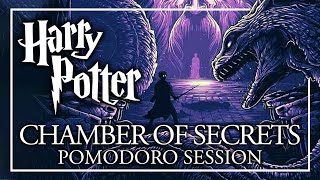 STUDY IN THE CHAMBER OF SECRETS  Harry Potter Pomodoro Session  Harry Potter ASMR [upl. by Stamata]