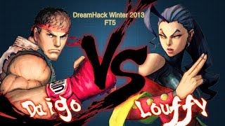 Dreamhack Winter 2013 MoneyMatch  Daigo ryu vs Luffy rose FT5  SSFIVAE [upl. by Arfihs]