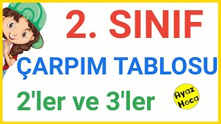 2 Sınıf Çarpım Tablosu  2ler ve 3ler  Kolay Ezberleme [upl. by Kathryne591]