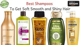 Best Shampoos To Get Soft Smooth and Shiny Hair I Top 10 shampoo In India With Price [upl. by Chiarra]