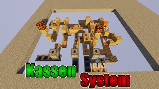 Kassen System Minecraft Redstone Tutorial [upl. by Cobb]