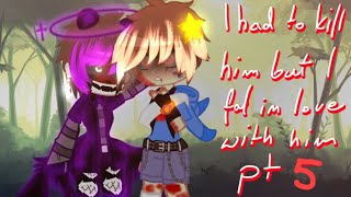 I had to kill him  but I fall in love with him  pt5  Chris x Gregory  BL  gacha  FNAF  MY AU [upl. by Livingston]