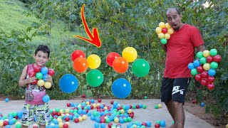 BRINCANDO COM BOLINHAS COLORIDAS Colored Balls [upl. by Abel]