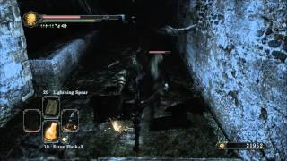 Dark Souls 2  Santiers Spear Moveset [upl. by Curt]