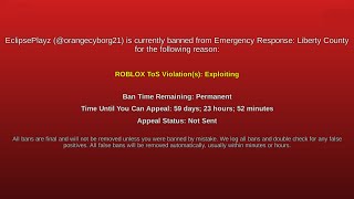 Everyone In ERLC Is Banned [upl. by Kore]