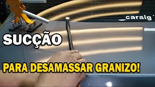 Desamassar granizo no carro com alicate de repuxo Dent Lifter Glue Puller [upl. by Jeuz816]