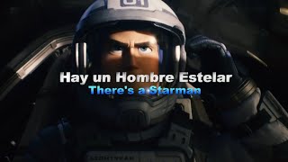 🚀 LIGHTYEAR  Canción del tráiler  Starman David Bowie Sub Español  Lyrics Letra Oficial ✨ [upl. by Kolodgie]