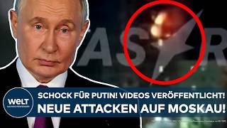 UKRAINEKRIEG Schock für Wladimir Putin Videos veröffentlicht Neue Attacken auf Moskau [upl. by Notyap]