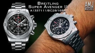 Breitling Super Avenger II A1337111BC28168A Unboxing amp Showcase [upl. by Fairley]