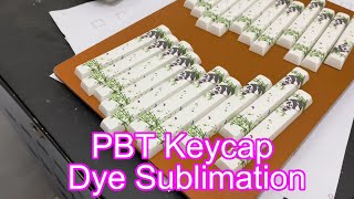 PBT keycap dye sublimation for machanical keyboard how to custom print your own mechanical keycaps [upl. by Juline758]