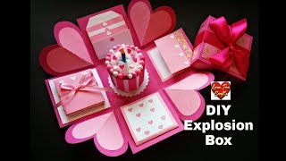 Explosion Box Tutorial  Birthday Box  How to Make Explosion Box [upl. by Delle]