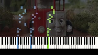 Thomas the Tank Engine  Bertie The Bus Theme  Piano Tutorial [upl. by Ansley]