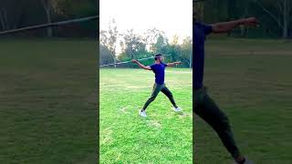 Javelin workout Track and field workolympics throw surender [upl. by Werdnael47]