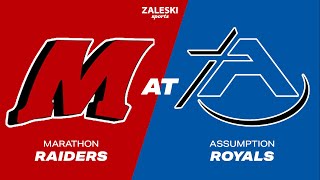 Marathon at Assumption  2023 WIAA Boys Basketball [upl. by Kimmi]