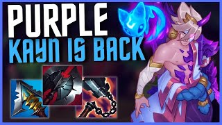 THE ULTIMATE KAYN FORM IS BACK PURPLE KAYN EVERY GAME [upl. by Kelcy]