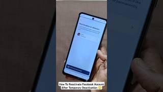 How To Reactivate Facebook Account After Temporary Deactivation 😳 [upl. by Ania]