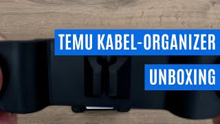 Temu KabelOrganizer 3erSet Unboxing  Ordnung in der Küche leicht gemacht [upl. by Sudnor400]