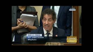 Raskin Questions Wilbur Ross About Census Citizenship Question [upl. by Raclima]