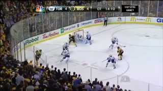 Patrice Bergeron Game 7 OT goal  handshakes  May 13 2013 [upl. by Nnylekoorb]