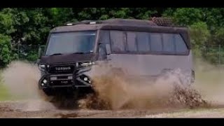 Puissant le campingcar 4x4 sur bus Torsus Praetorian [upl. by Walliw]