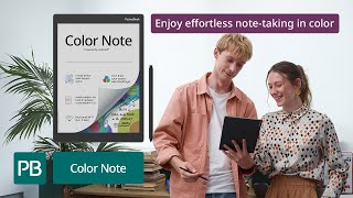 PocketBook Color Note notetaking in color on a large E Ink Kaleido 3 screen with a stylus [upl. by Sheff]