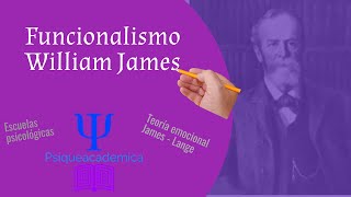 Funcionalismo  William James  Teoria emocional James  Lange  Psiqueacademica [upl. by Vanda]