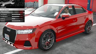 GTA 5  DLC Vehicle Customization  Obey Tailgater S Audi RS3 [upl. by Ydroj]