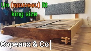 CopeauxampCo  Un nouveau lit King size en sapin et noyer pour remplacer celui en faux bois [upl. by Eerehc288]