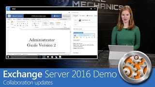 Exchange Server 2016 demo  Collaboration updates [upl. by Wahs642]