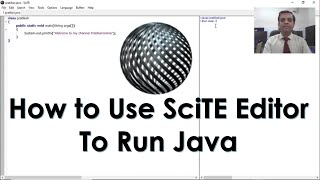 Std 12  Computer Practical  SciTE Editor  How to Use SciTE Editor to Run Java program [upl. by Kirima]