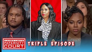 Triple Episode Man Brings Woman Who has Been Avoiding DNA Test to Court  Paternity Court [upl. by Hamann121]