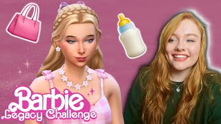 Rags to Riches BARBIE  The Sims 4 Barbie Legacy Challenge Part 1 [upl. by Atsirt]