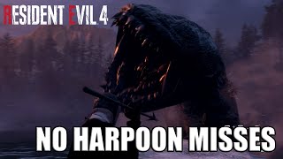 NO HARPOON MISSES DEL LAGO BOSS  Intune With The Harpoon Guide  Resident Evil 4 Remake [upl. by Spragens879]