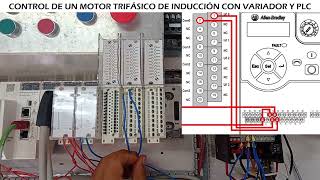 Practica 12 UNITY PRO Control de motor trifásico variador de frecuencia Power Flex 525  PLC M580 [upl. by Zoller]