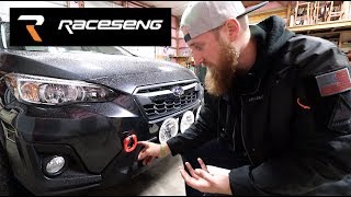 Raceseng Tug Tow Hooks  2018 Subaru Crosstrek [upl. by Joktan]