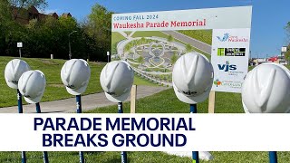 Waukesha Parade Memorial Grede Park groundbreaking  FOX6 News Milwaukee [upl. by Nikolia753]