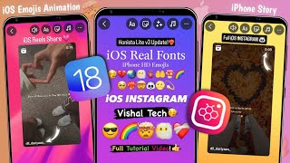 Honista Lite v3 New Update🔥  iOS Animation EmojisNew Fonts  Round Edge Story  New Features [upl. by Akere215]