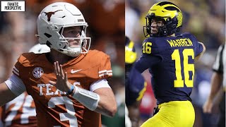 Texas vs Michigan Tale of the Tape Roster Prep amp Key Matchups Live Chat [upl. by Jeffie241]