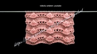 Düğümlü Ajur Dalgaları Örgü Modeli Bayan Örgüleri Bebek Yelekleri Örneği 53 [upl. by Dragoon]